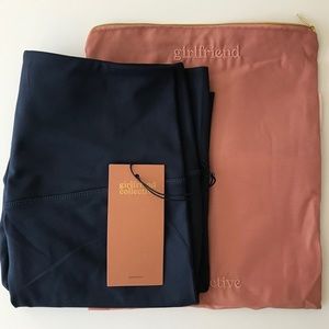 Girlfriend Collective High-Rise Navy Bike Short